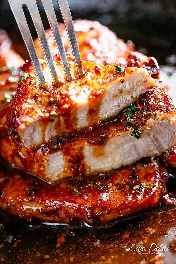 Honey Garlic Pork chops 
