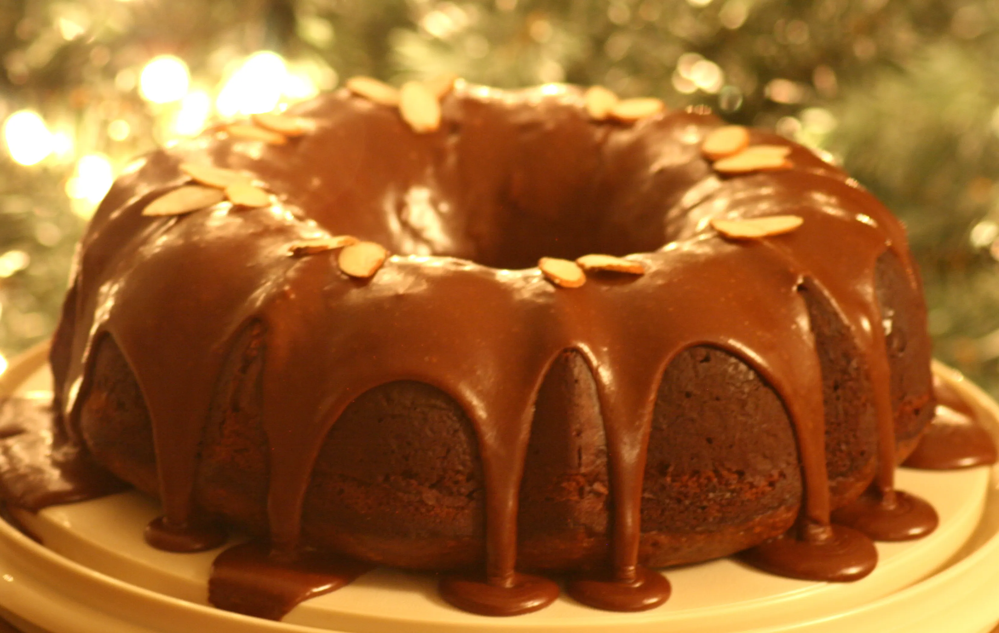 Almond Fudge Banana Cake