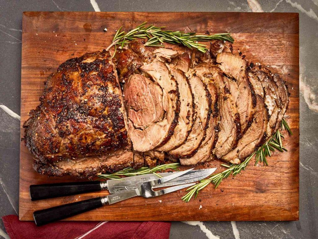 Butterflied Lamb with Garlic Butter